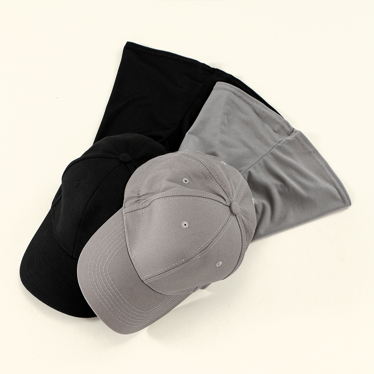 Baseball Cap Fitted - 2PCS Muslim Hijab Instant Scarf Baseball