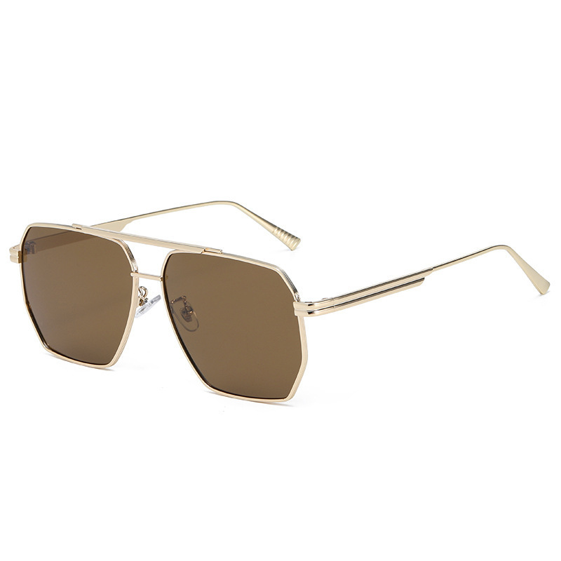Street Fashion Glasses - New Metal Double Beam Polarized Sunglasses
