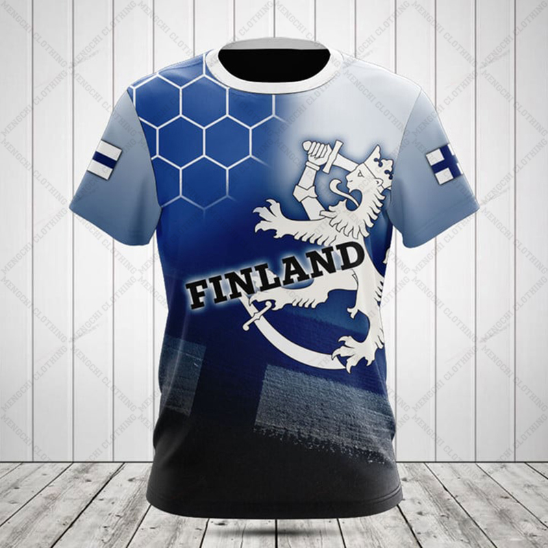 Street Fashion Dance - Custom Name Summer Casual Finland Flag