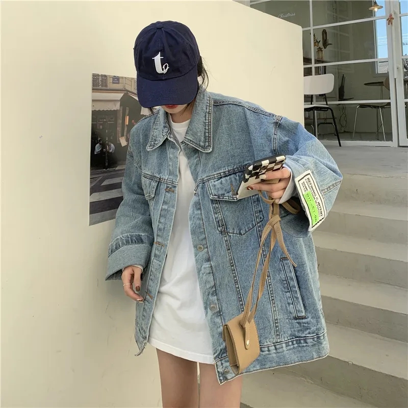 Street Fashion Jeans Women - High Street Fashion Oversized Denim Jacket