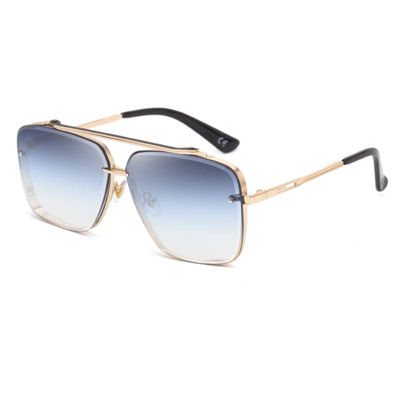 Street Fashion Glasses - Double Bridge Square Frame Polygon Wome