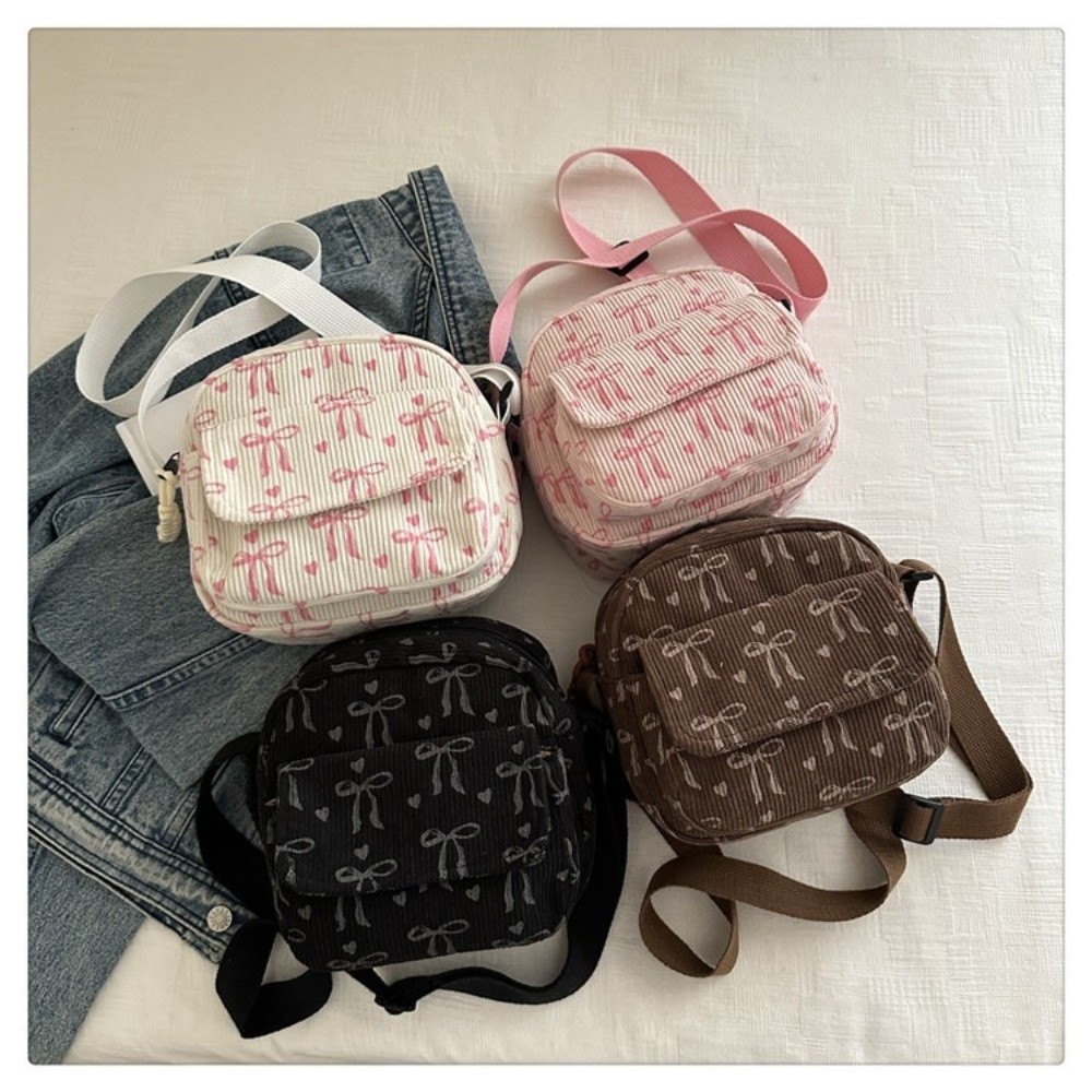 Girl Fashion Street - Women's Corduroy Small Shoulder Bag Teenager