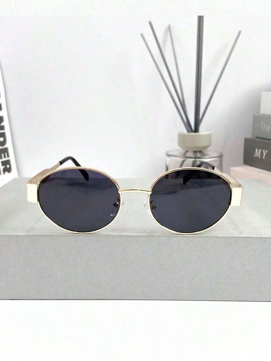 Street Fashion Glasses - New Retro High-End Metal Oval Small
