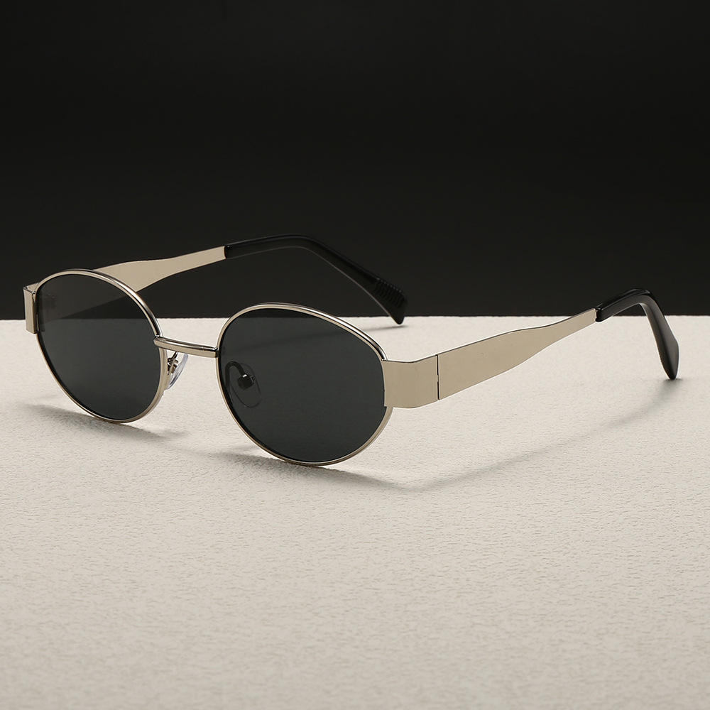 Trendy Round Frame Metal Sungl - đánh giá và giá Street Fashion Glasses