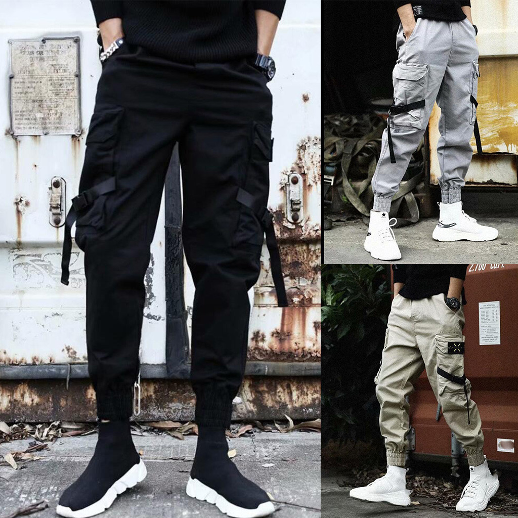 Loose Fit Cargo Pants Men Stre - đánh giá và giá Street Fashion Outfit