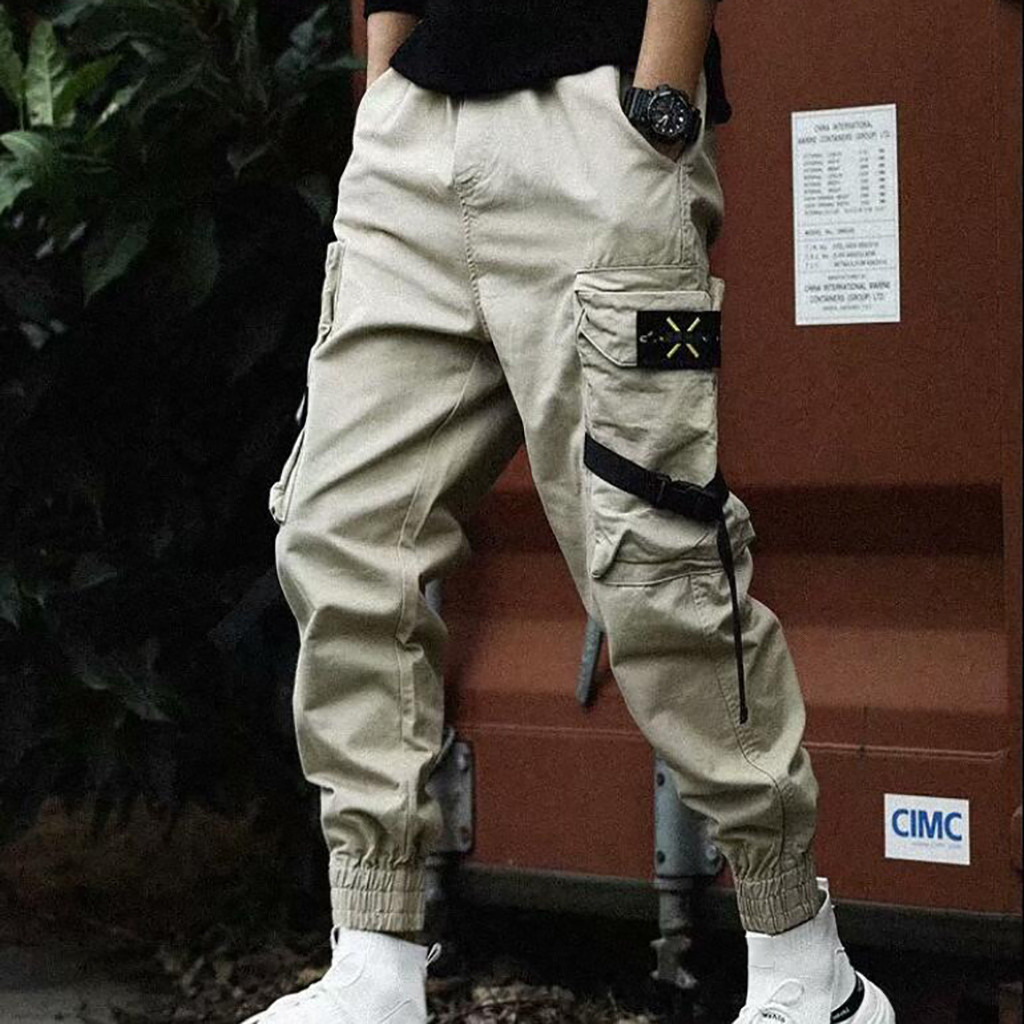 Loose Fit Cargo Pants Men Stre - đánh giá và giá Street Fashion Outfit