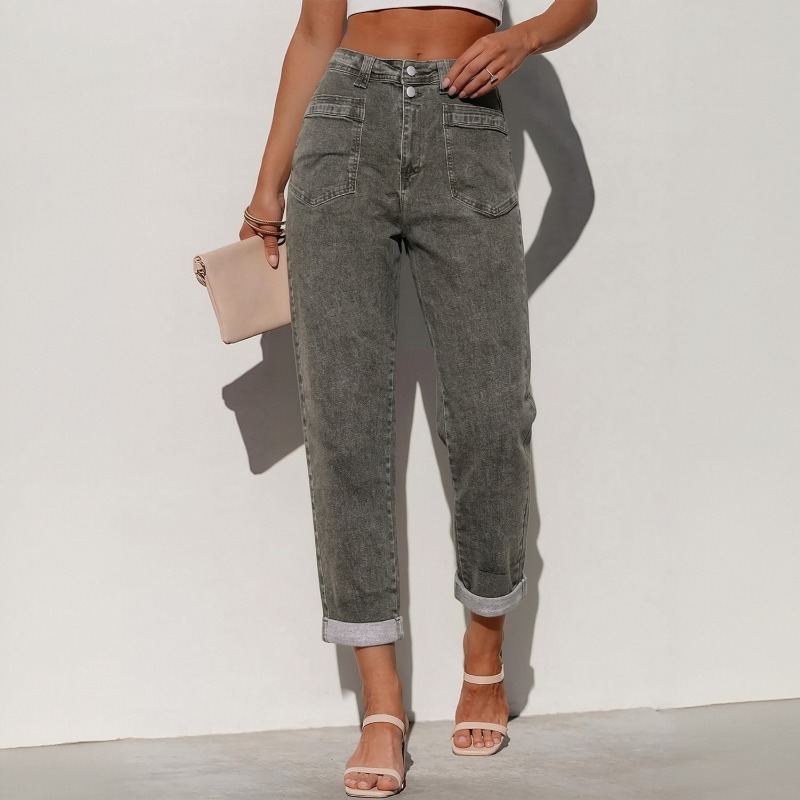 Women Plus Size American High  - đánh giá và giá Street Fashion Jeans Women