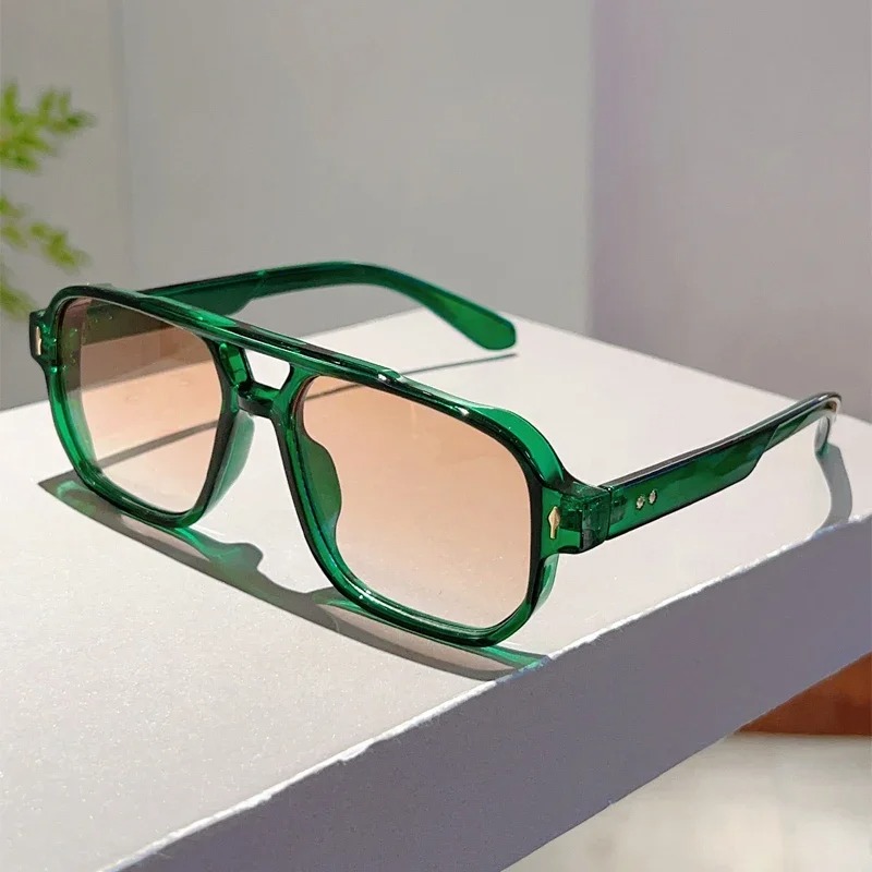 New Vintage Double Bridges Squ - đánh giá và giá Street Fashion Glasses