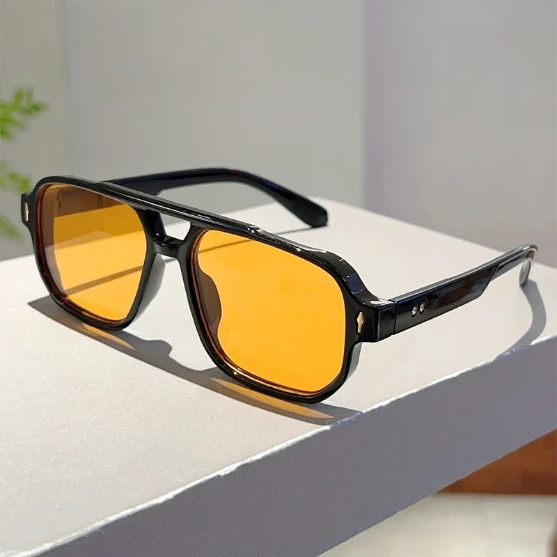 New Vintage Double Bridges Squ - đánh giá và giá Street Fashion Glasses
