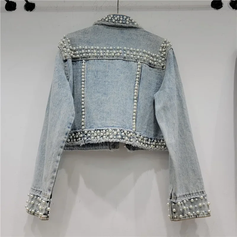 Autumn Women Fashion Pearl Bea - đánh giá và giá Street Fashion Jeans Women