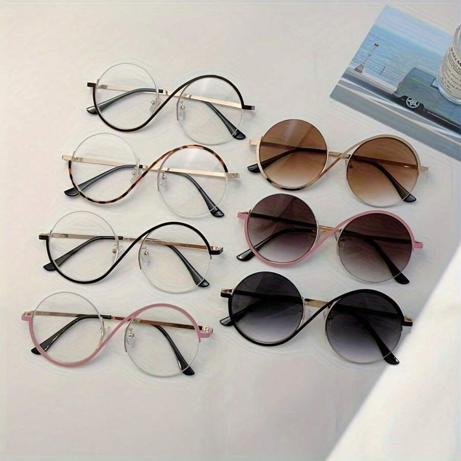 1 Pair Of Women's Oversized Ro - đánh giá và giá Street Fashion Glasses
