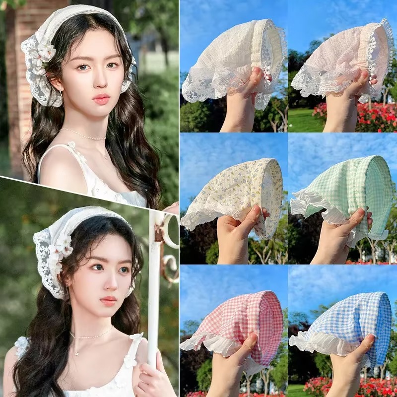 Retro Cute Triangle Turbans Ha - đánh giá và giá French Street Fashion