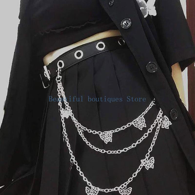 U4LF 6 Quần Punk Eo Dây Xích B - đánh giá và giá Street Fashion Reference