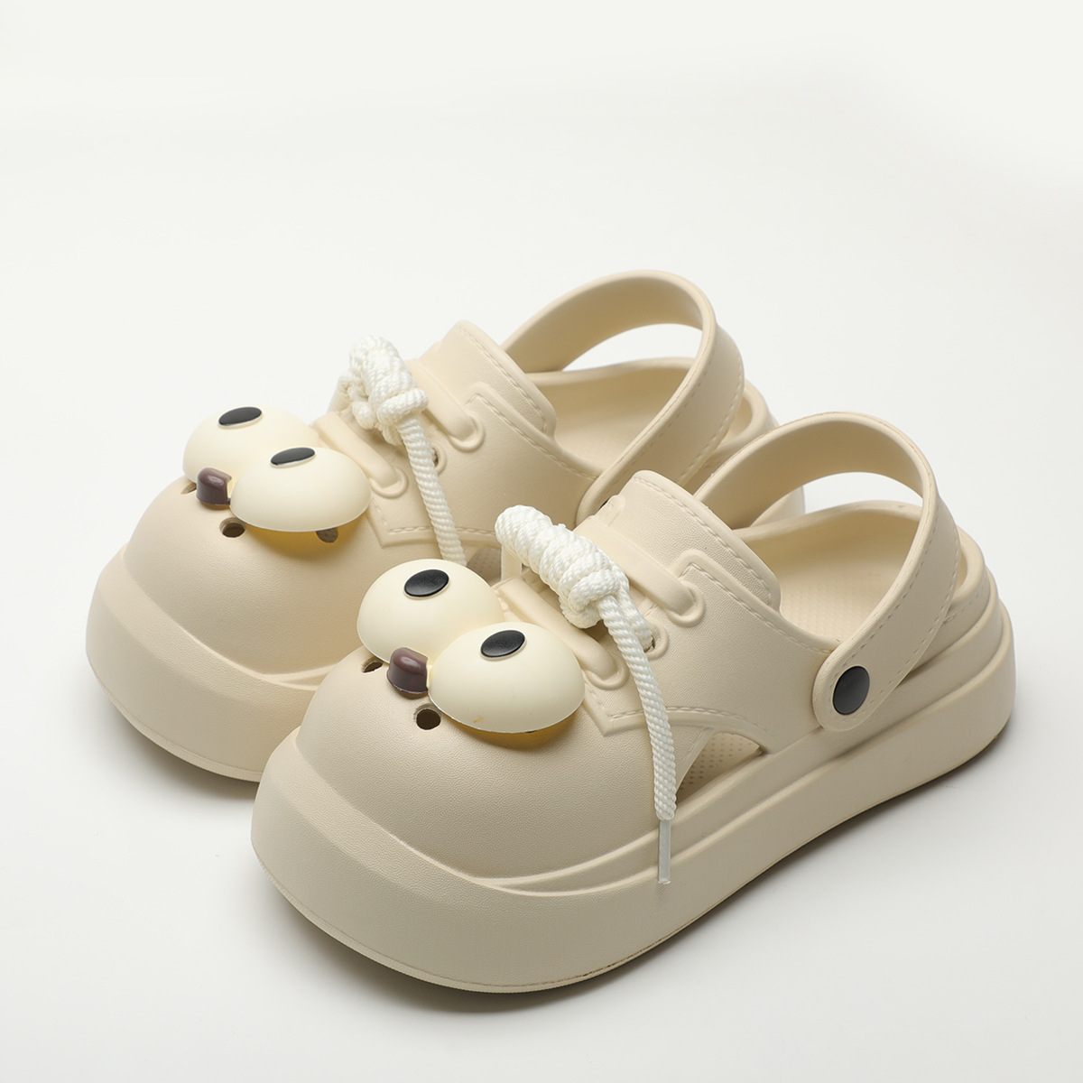 Cute DIY Big Eyes Fashion Clog - đánh giá và giá Girl Fashion Street