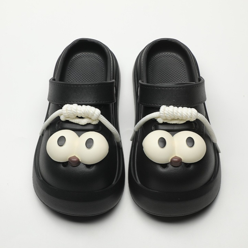 Cute DIY Big Eyes Fashion Clog - đánh giá và giá Girl Fashion Street
