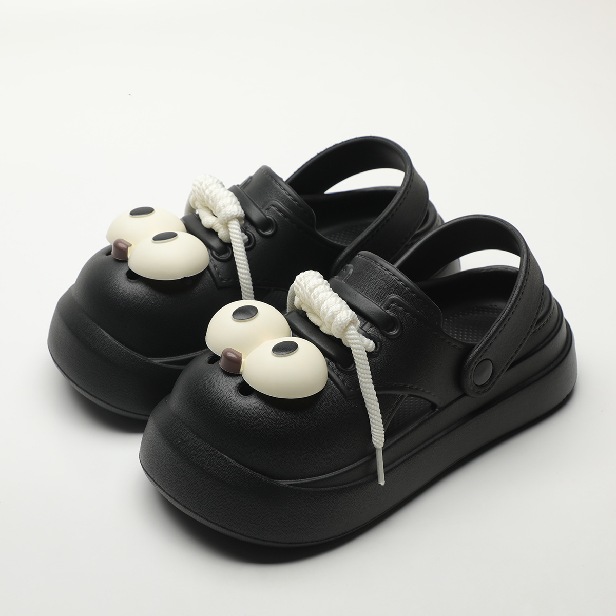 Cute DIY Big Eyes Fashion Clog - đánh giá và giá Girl Fashion Street