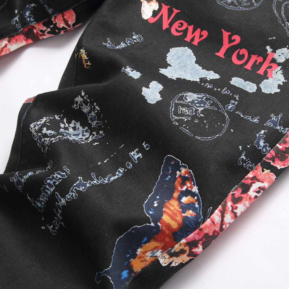 Men Digital Print Jeans Fashio - đánh giá và giá High Street Fashion New York
