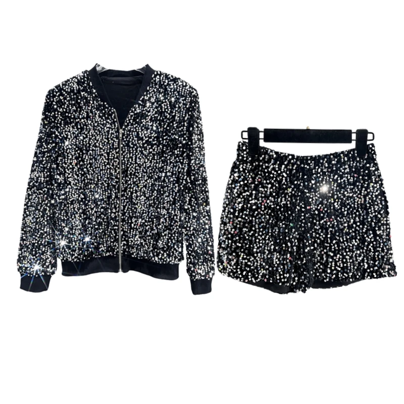 Premium Sequined Coat Women's  - đánh giá và giá Street Fashion Jacket