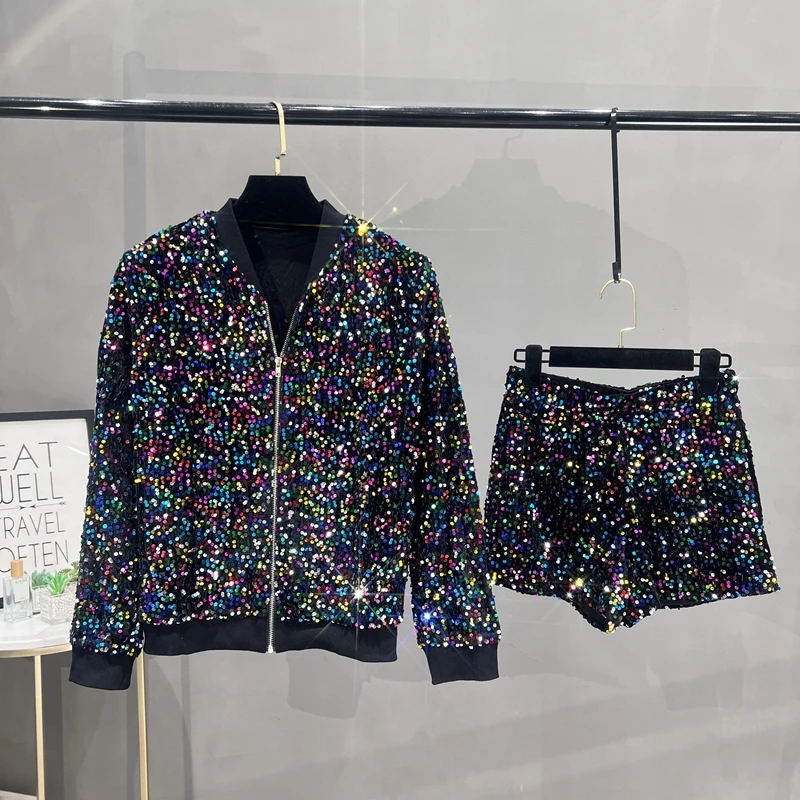 Premium Sequined Coat Women's  - đánh giá và giá Street Fashion Jacket