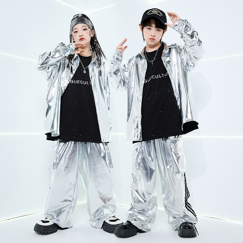Boys Hip Hop Cool Silver Jacke - đánh giá và giá Street Fashion Kpop