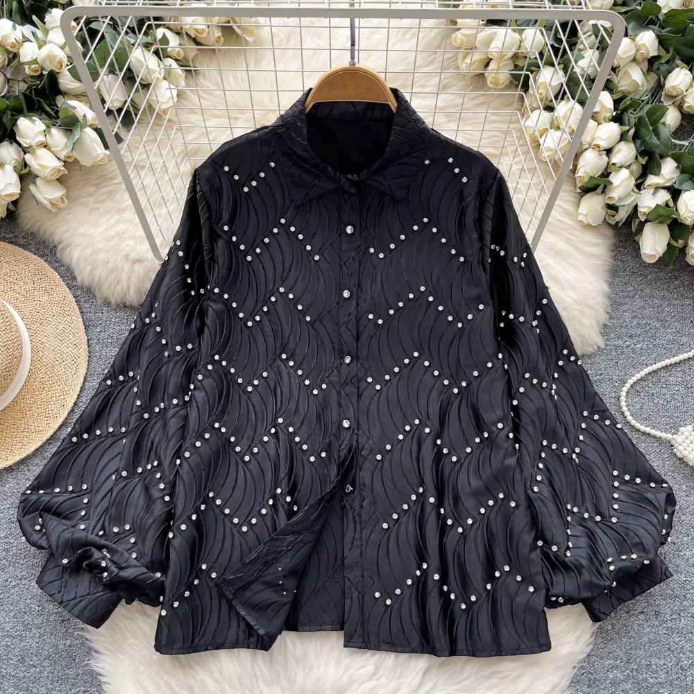 Basics Rhinestone Polo-neck Fa - đánh giá và giá French Street Fashion