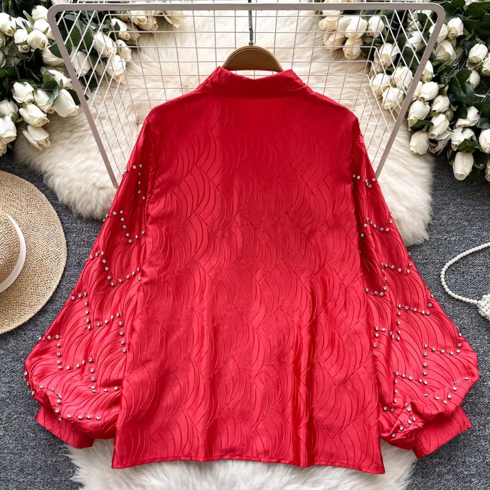 Basics Rhinestone Polo-neck Fa - đánh giá và giá French Street Fashion
