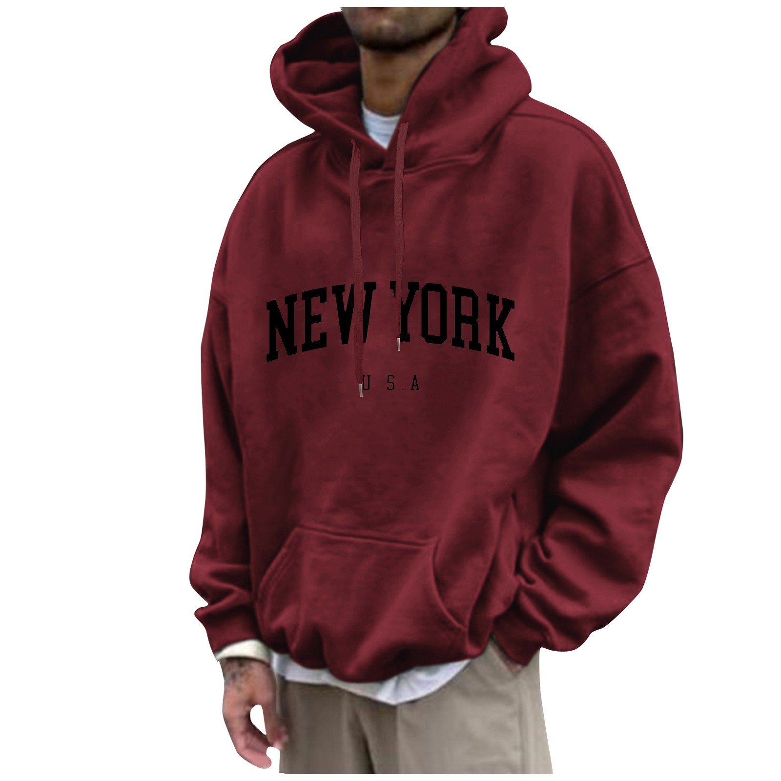 New York Print Mens Hoodies Fa - đánh giá và giá High Street Fashion New York