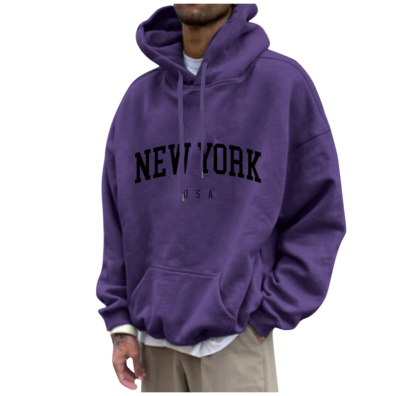 New York Print Mens Hoodies Fa - đánh giá và giá High Street Fashion New York