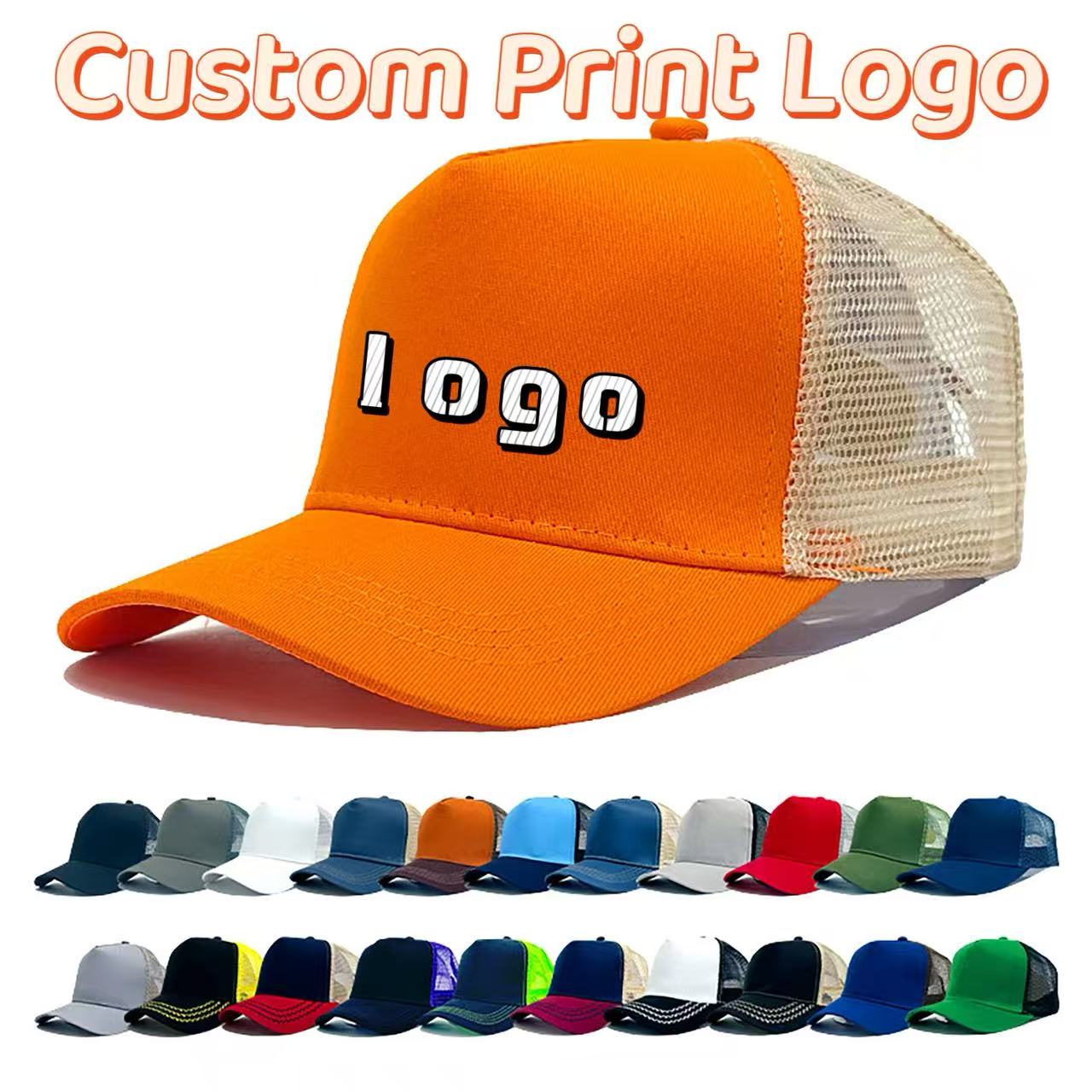 Customized Printed Logo Solid  - đánh giá và giá Baseball Cap Fitted