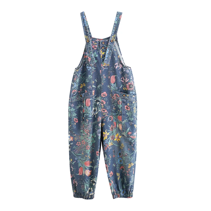 Casual Streetwear Print Floral - đánh giá và giá Street Fashion Jeans Women