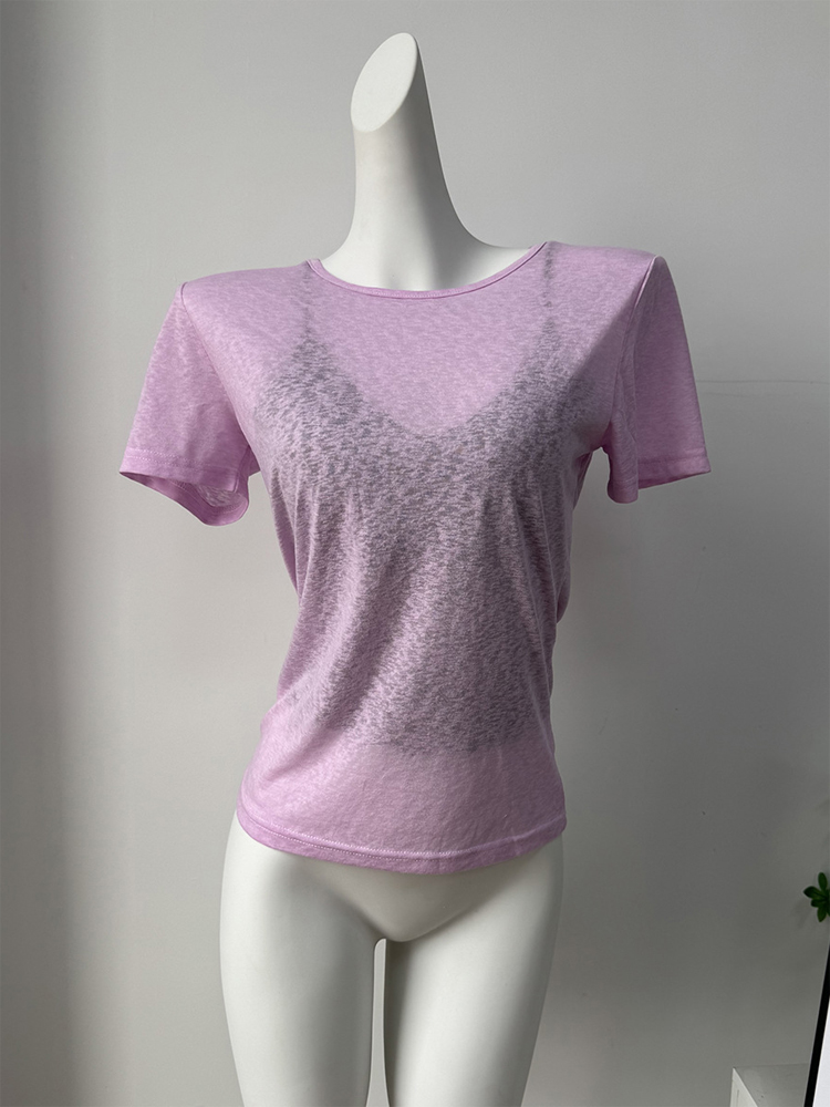 Fashion Light Purple Slub Cott - đánh giá và giá Street Fashion Com