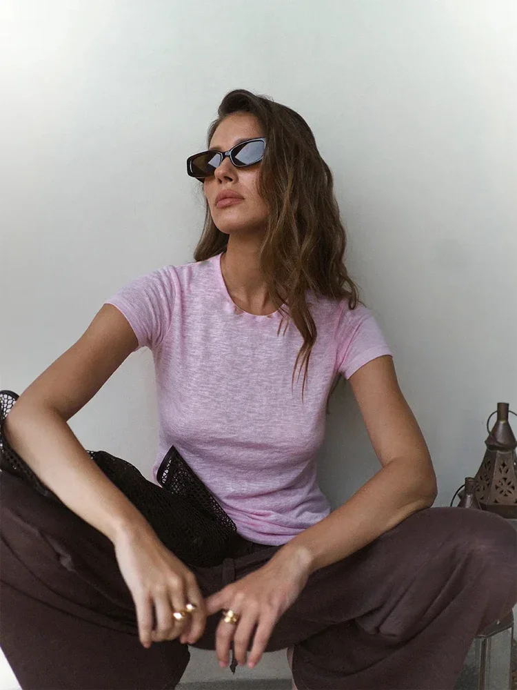 Fashion Light Purple Slub Cott - đánh giá và giá Street Fashion Com