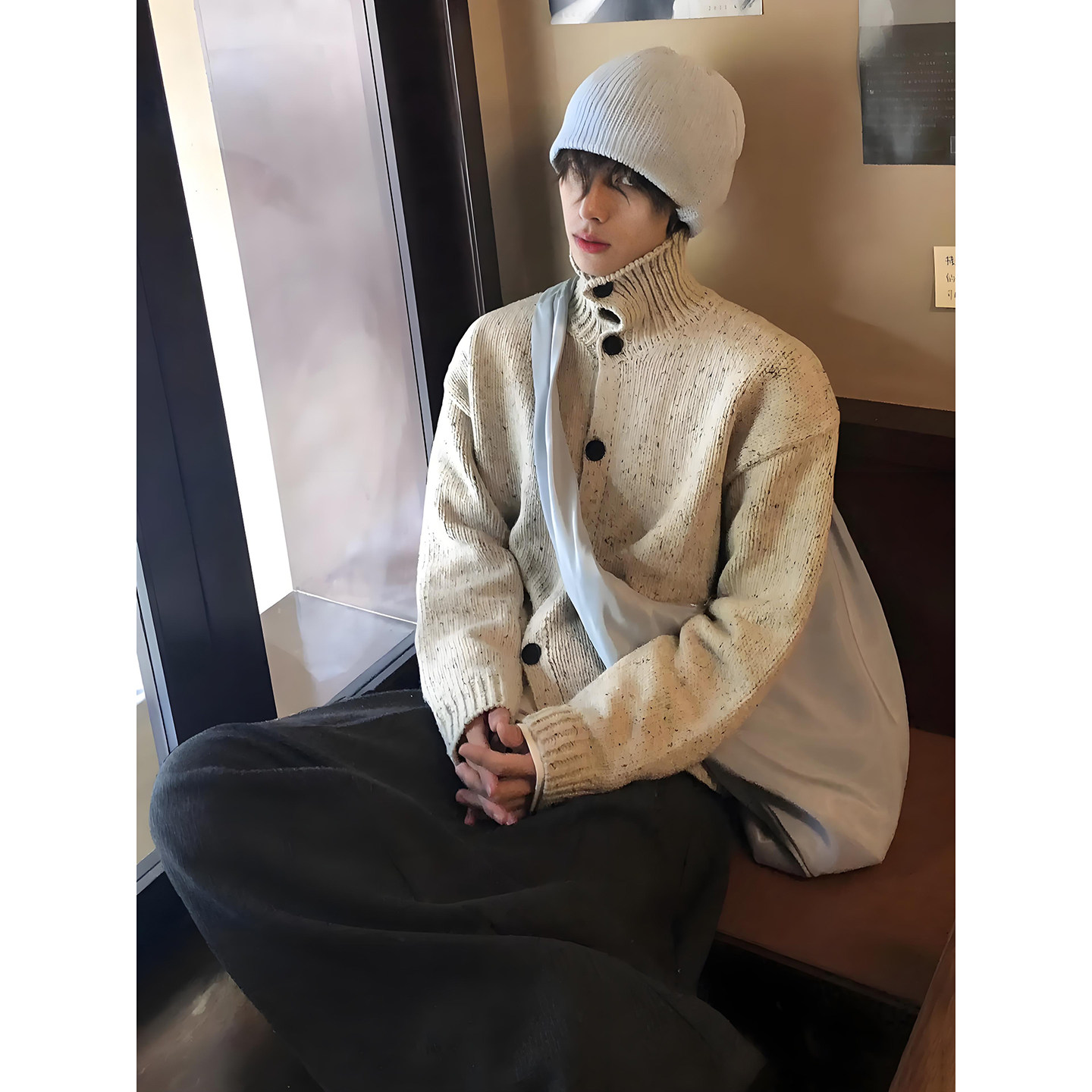 Fur Collar Pullovers Blancos M - đánh giá và giá Street Fashion Culture
