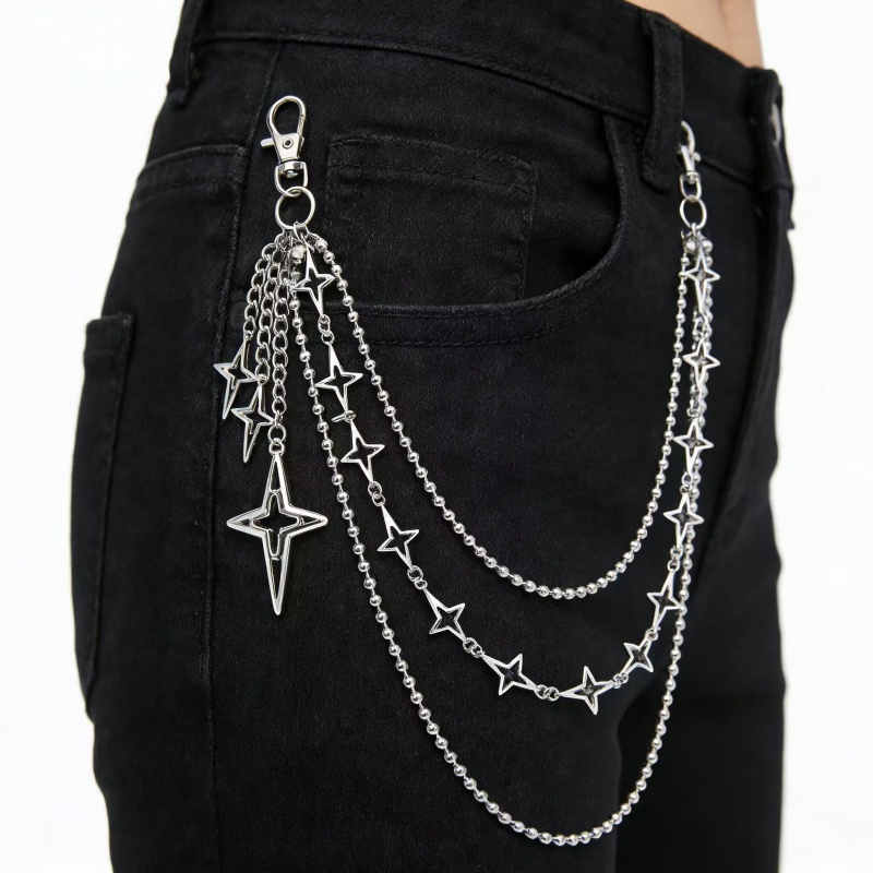 Women Punk Hip Hop Multilayer  - đánh giá và giá Street Fashion Jeans Women